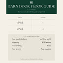 Barn Door Floor Guide | Light Gold - size guide