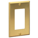 Brushed Brass Single Rocker Switchplate