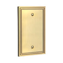 Imperial 1G Blank Wall Plate | Brushed Gold