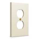 Forge 1G Duplex outlet plate in Warm Ivory