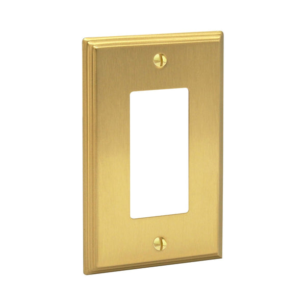 Deco 1G Rocker | Brushed Brass