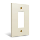 Forge 1-gang rocker switch plate in Warm Ivory