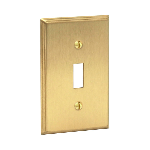 Deco 1G Toggle | Brushed Brass