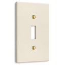 Forge 1G Toggle switch plate in Warm Ivory