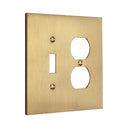 Forge 2G TD Combo Wall Plate | Brushed Gold