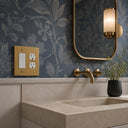 Forge 2G RD Combo Wall Plate | Brushed Gold - lifestyle