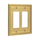 Imperial 2G Rocker Wall Plate | Brushed Gold