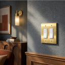 Forge 2G Rocker Wall Plate | Brushed Gold - lifestyle