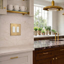 Forge 2G Rocker Wall Plate | Brushed Gold - lifestyle