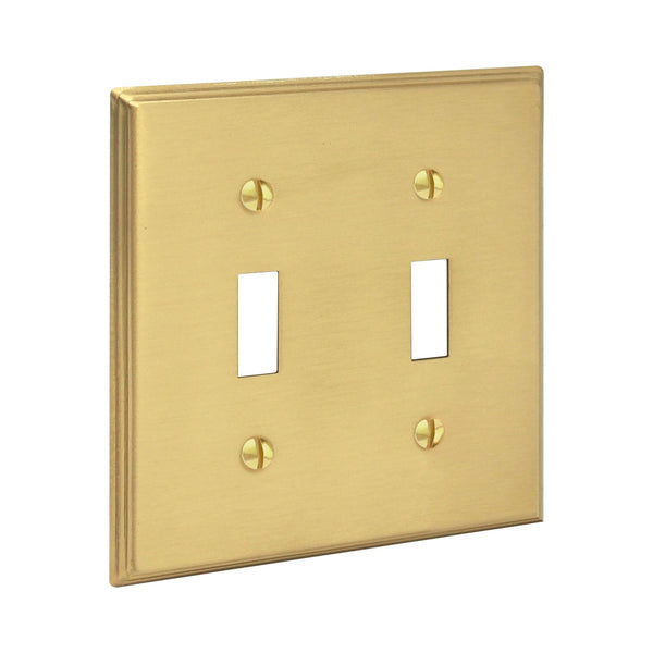 Deco 2G Toggle | Brushed Brass