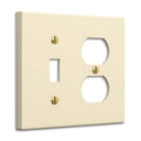 Forge 2G Toggle and Duplex combo plate in Warm Ivory