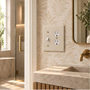 Forge 2G Toggle and Duplex combo plate in Warm Ivory - lifestyle
