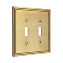 Imperial 2G Toggle Wall Plate | Brushed Gold