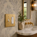 Forge 2G TR Combo Wall Plate | Brushed Gold - lifestyle