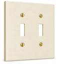 Forge 2G Toggle switch plate in Warm Ivory