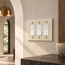 Forge 3G Rocker switch plate in Warm Ivory - lifestyle
