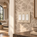 Forge 3G Rocker switch plate in Warm Ivory - lifestyle