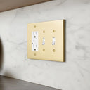 Forge 3G RTT Combo Wall Plate | Brushed Gold - lifestyle