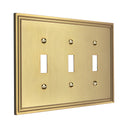 Imperial 3G Toggle Wall Plate | Brushed Gold