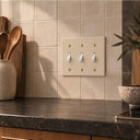 Forge 3G Toggle switch plate in Warm Ivory - lifestyle