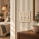 Forge 3G Toggle switch plate in Warm Ivory - lifestyle