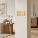 Forge 4G Toggle Wall Plate | Brushed Gold - lifestyle