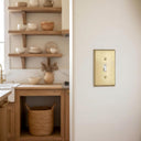 Signature 1-gang toggle switch plate in Brushed Brass, photo 2