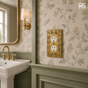 Floral 1G Duplex | Brushed Gold