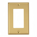 Brushed Brass Single Rocker Switchplate
