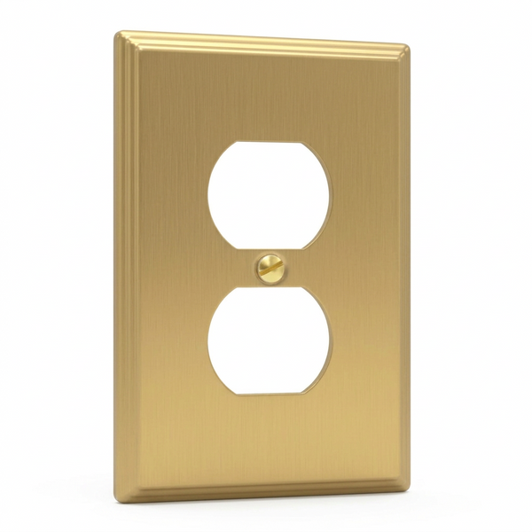 Deco 1G Duplex | Brushed Brass