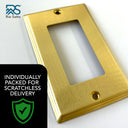 Deco 1G Rocker | Brass Gold
