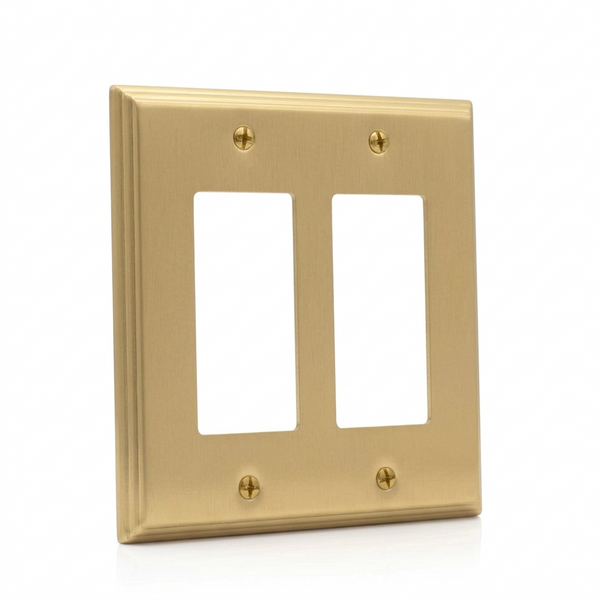 Deco 2G Rocker | Brushed Brass