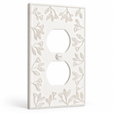 Floral 1G Duplex | White