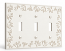 Floral 3G Toggle | White