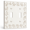 Floral 2G Toggle | White