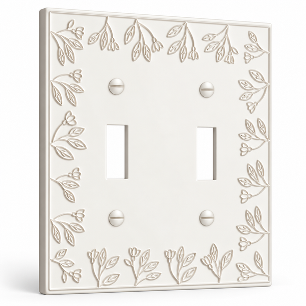 Floral 2G Toggle | White