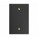 Modern Black 1 Gang Blank Outlet Cover (Mid Size)