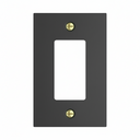 Modern Black 1 Gang Rocker Switchplate (Mid Size)