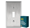 Stainless Steel Single Toggle Switchplate