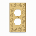 Floral 1G Duplex |  Brass Gold