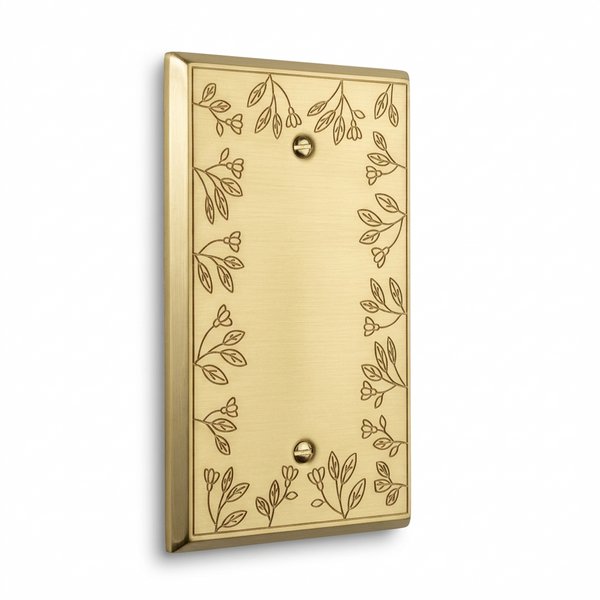 Floral 1G Blank | Brushed Gold