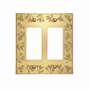 Floral 2G Rocker |  Brass Gold