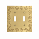 Floral 2G Toggle |  Brass Gold