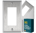 Stainless Steel Single Rocker Switchplate