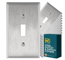 Stainless Steel Single Toggle Switchplate
