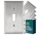 Stainless Steel Single Toggle Switchplate