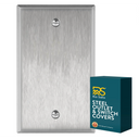 Stainless Steel Blank 1 Gang Outlet Cover