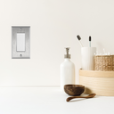 Stainless Steel Single Rocker Switchplate