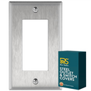 Stainless Steel Single Rocker Switchplate