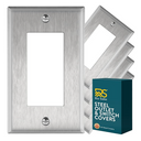 Stainless Steel Single Rocker Switchplate